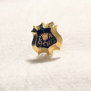 Zeta Tau Alpha ZTA Badge Pin